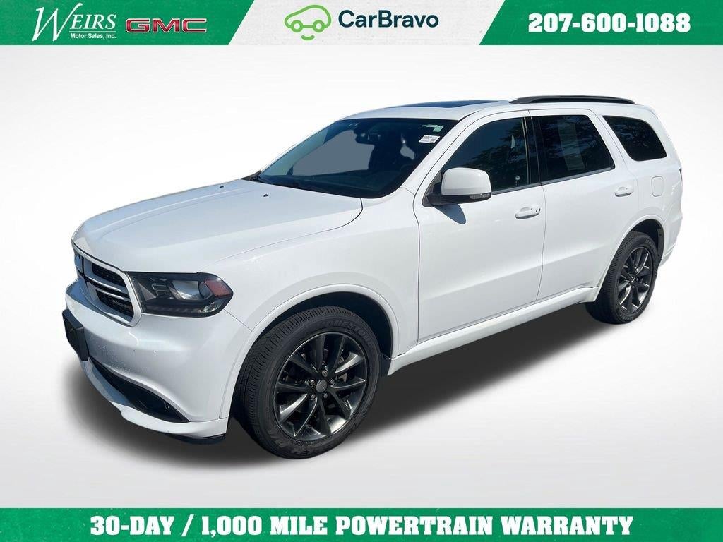 2018 Dodge Durango GT AWD in White — front three-quarter view