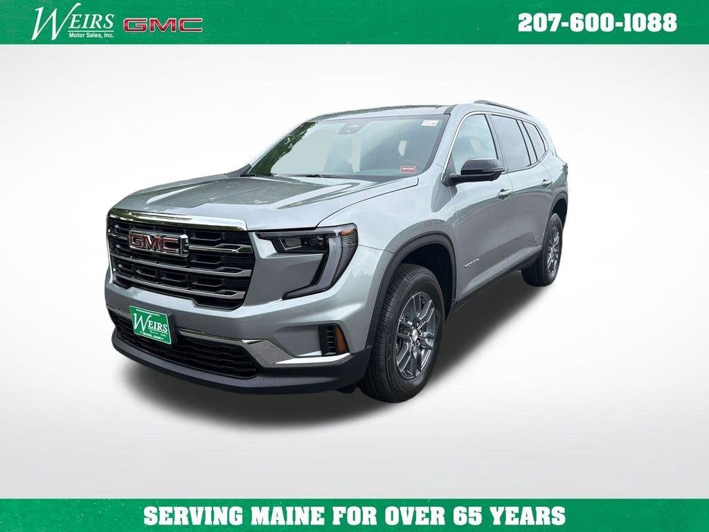 2026 GMC Acadia Elevation in Sterling Metallic — front three-quarter view