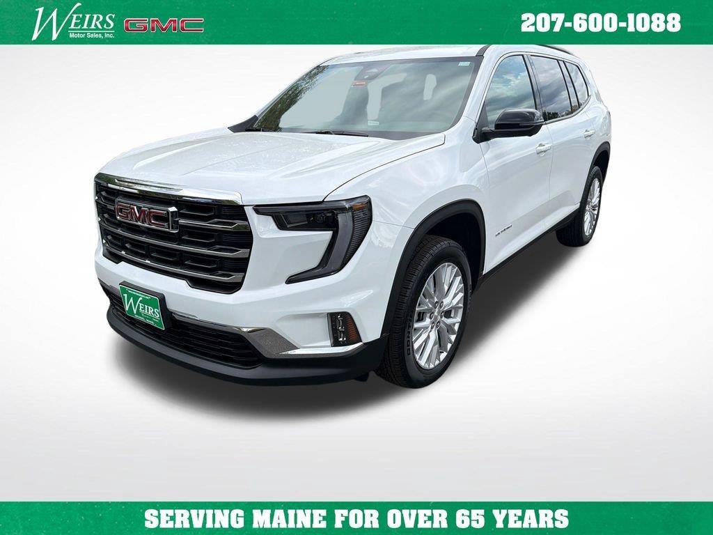 2026 GMC Acadia Elevation in Summit White — front three-quarter view