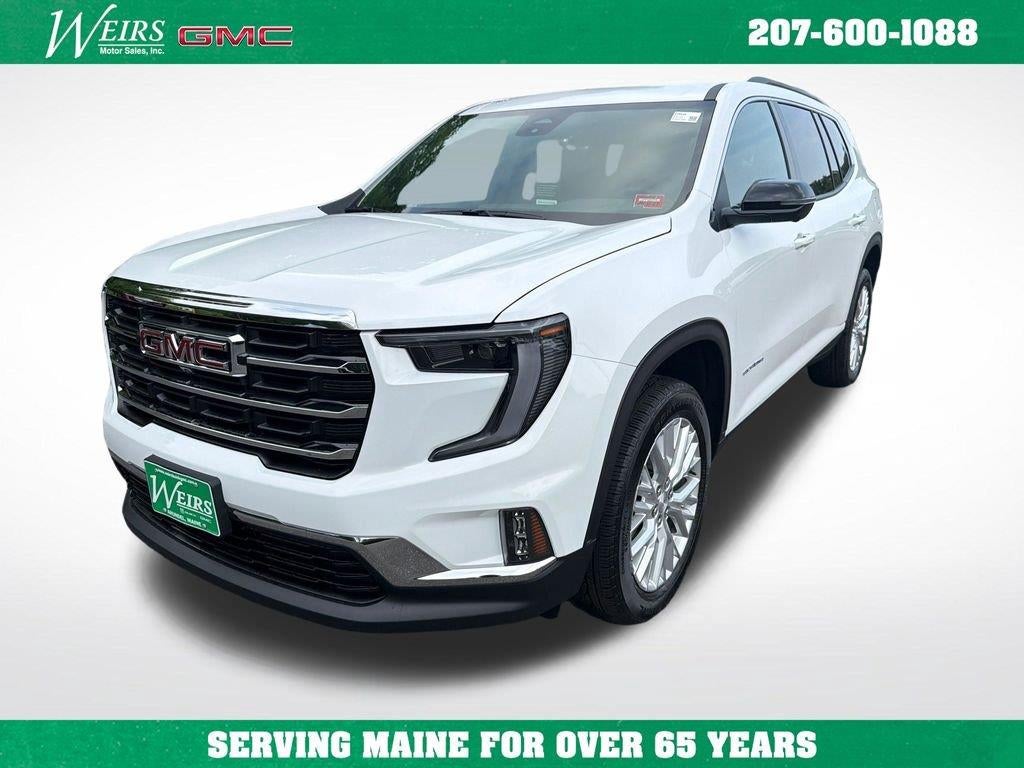 2026 GMC Acadia Elevation in Summit White — front three-quarter view