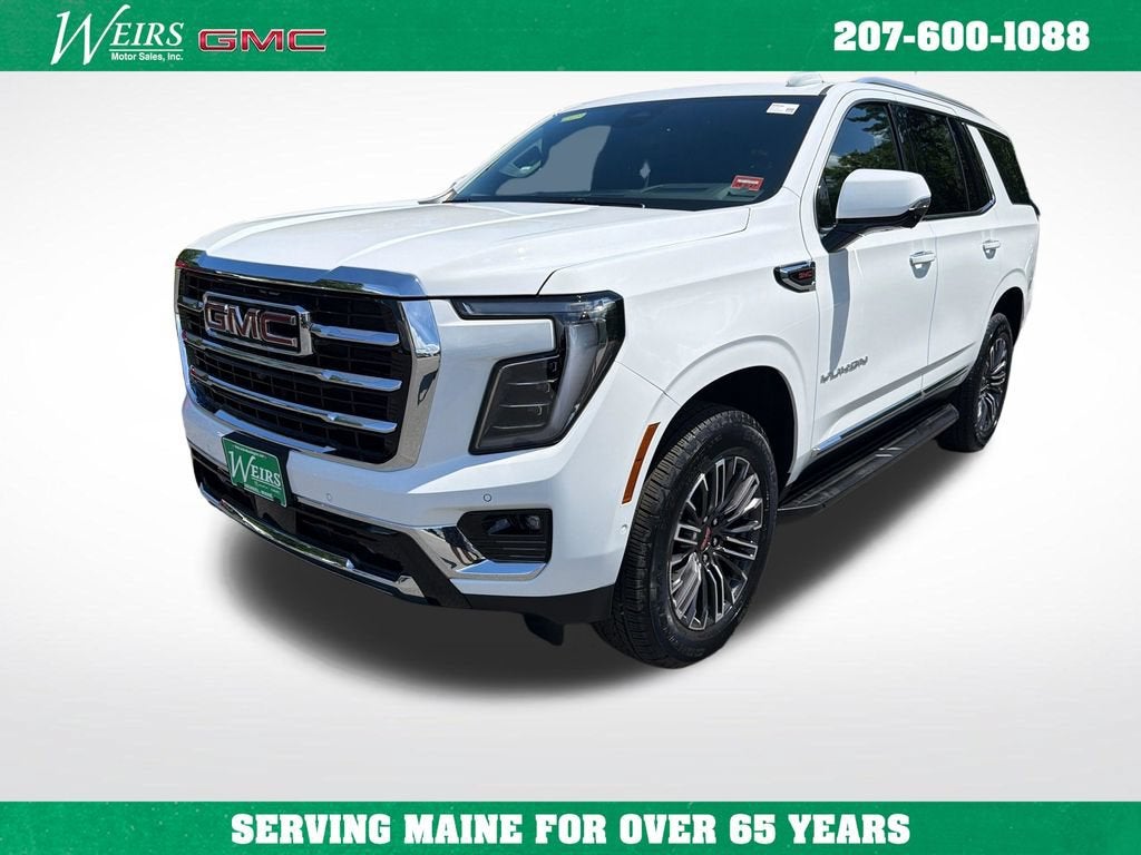 2026 GMC Yukon Elevation in Summit White — front three-quarter view