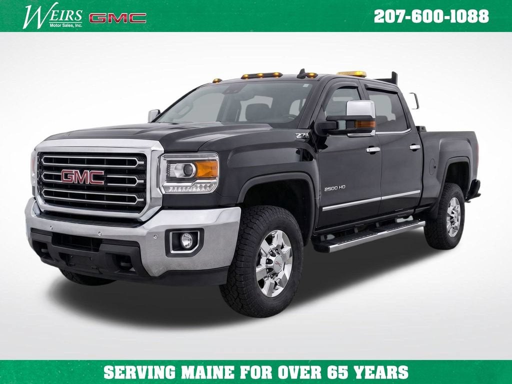 2017 GMC Sierra 2500 HD SLT in Onyx Black — front three-quarter view
