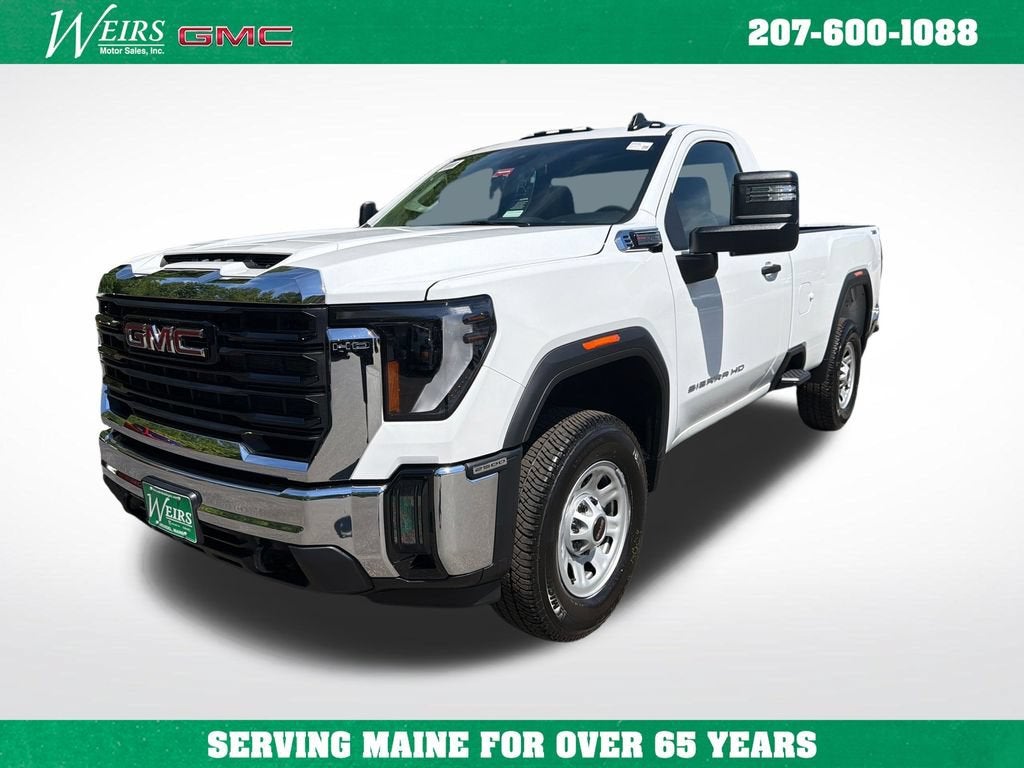 2026 GMC Sierra 2500 HD Pro in Summit White — front three-quarter view