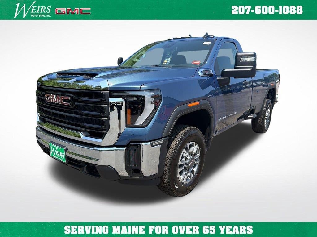 2026 GMC Sierra 3500 HD Pro in Downpour Metallic — front three-quarter view