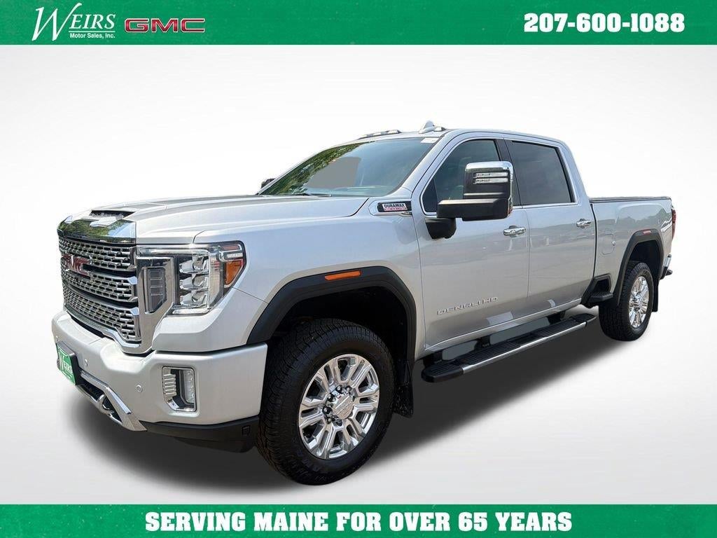 2022 GMC Sierra 3500 HD Denali in Quicksilver Metallic — front three-quarter view