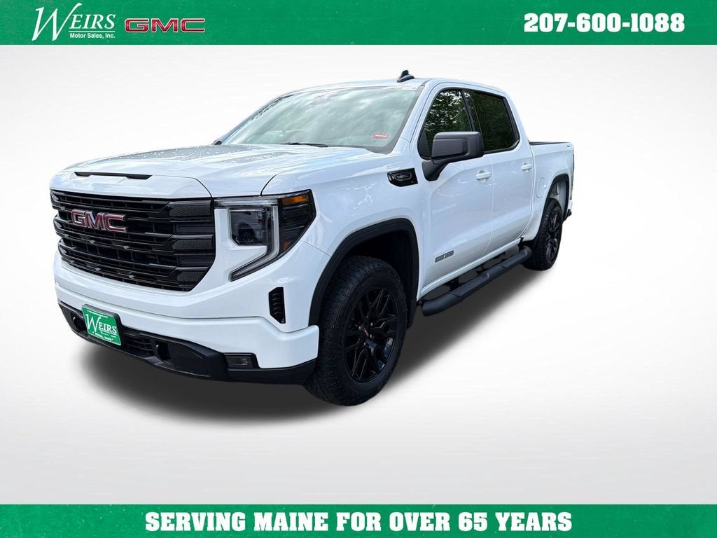 2026 GMC Sierra 1500 Elevation in Summit White — front three-quarter view