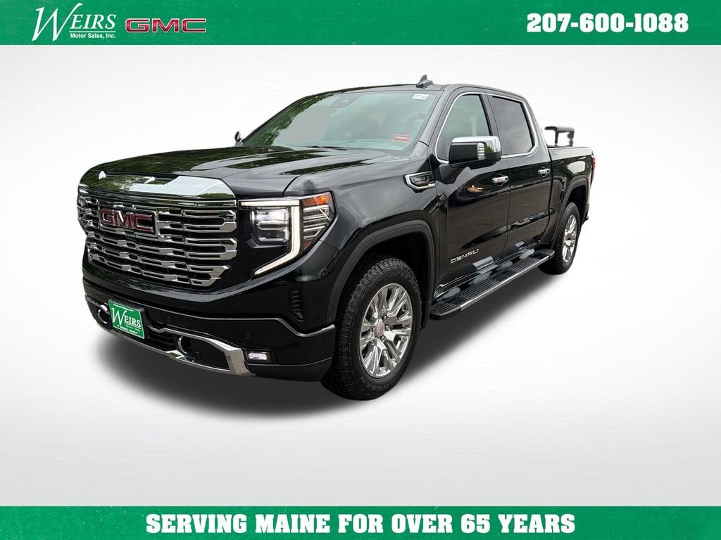 2026 GMC Sierra 1500 Denali in Onyx Black — front three-quarter view