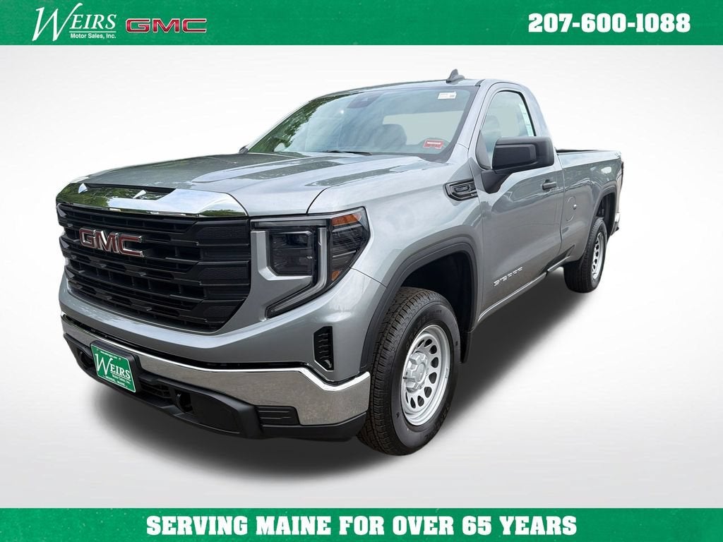 2026 GMC Sierra 1500 Pro in Sterling Metallic — front three-quarter view