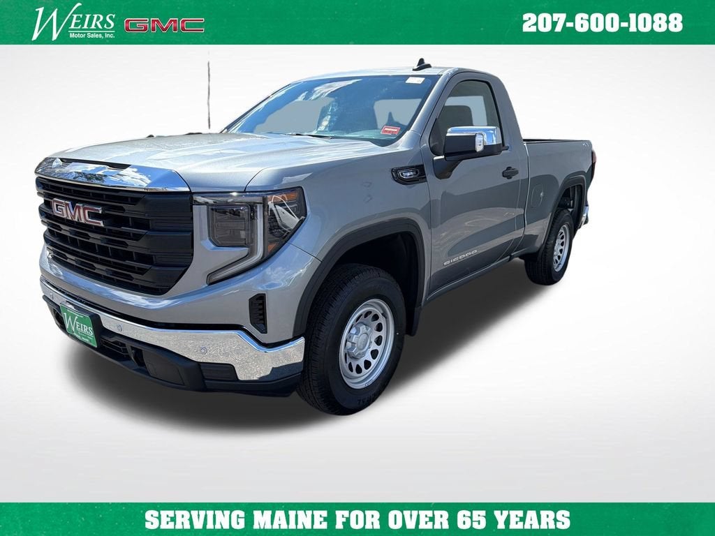 2026 GMC Sierra 1500 Pro in Sterling Metallic — front three-quarter view