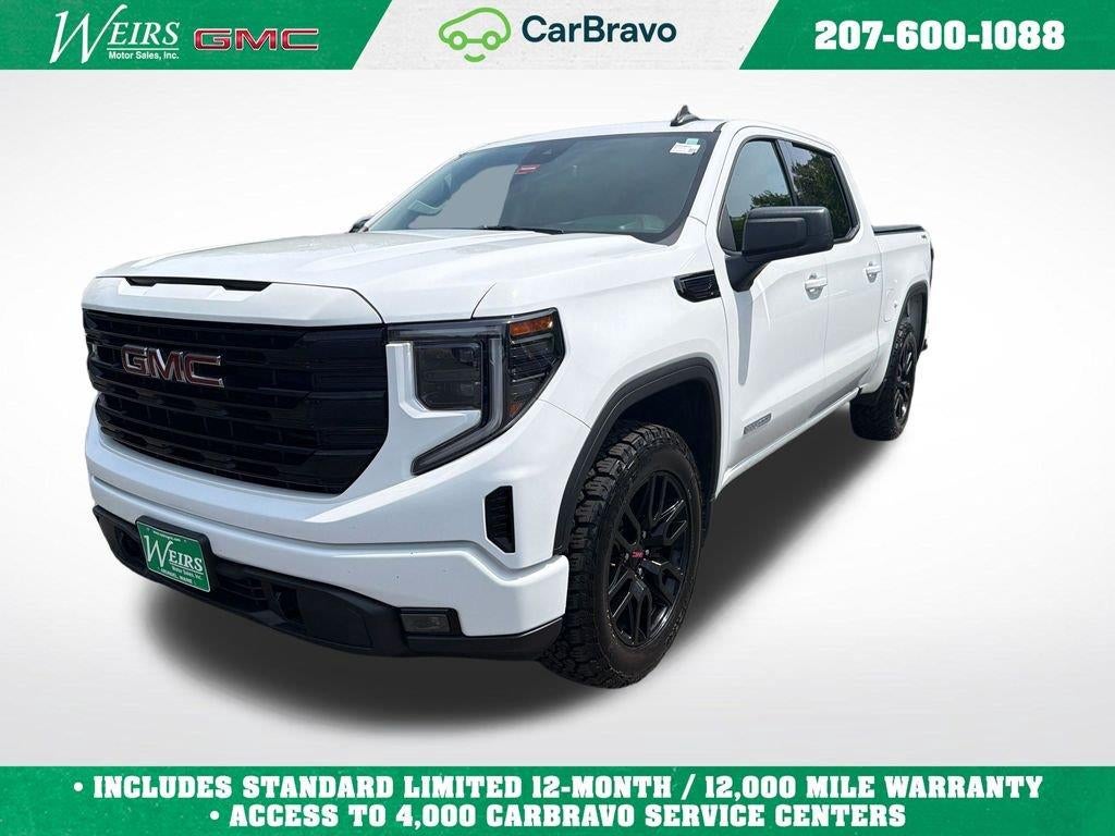 2022 GMC Sierra 1500 Elevation in Summit White — front three-quarter view