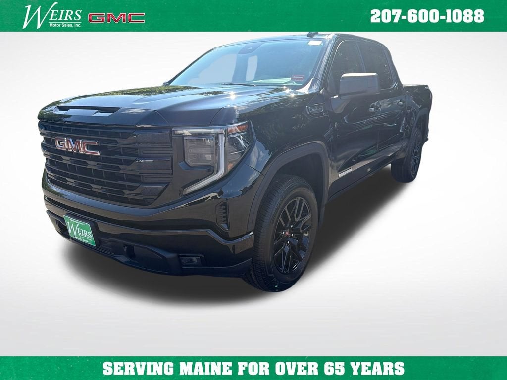 2026 GMC Sierra 1500 Elevation in Onyx Black — front three-quarter view