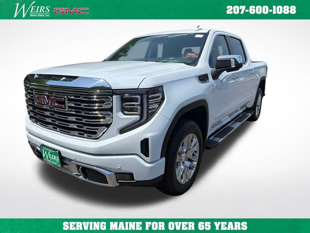 2026 GMC Sierra 1500 Denali in Glacier White Tricoat — front three-quarter view