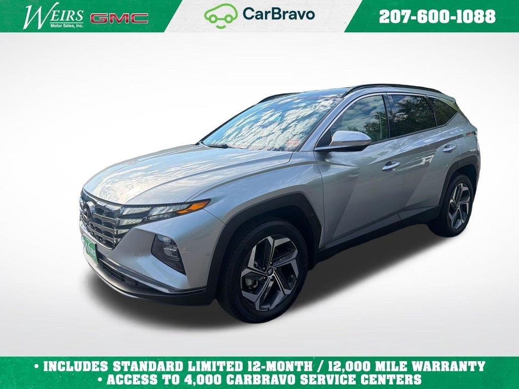 2024 Hyundai Tucson Limited in Silver — front three-quarter view